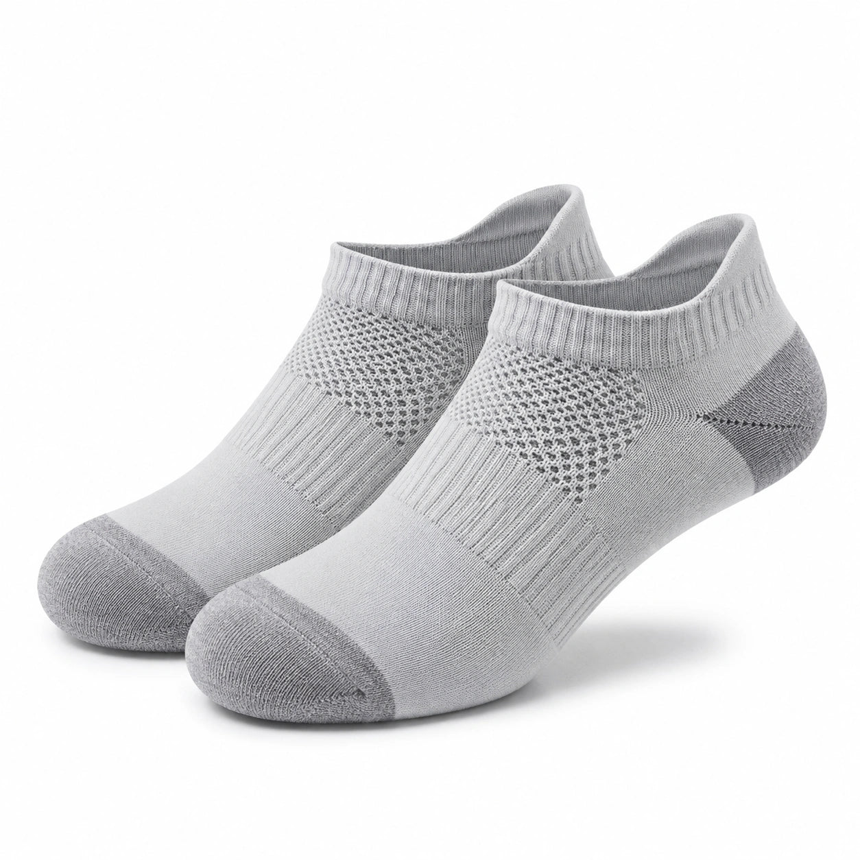 Calzini bassi 43-46 in tessuto grigio con zone traspiranti