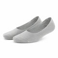 Calzini invisibili 35-38 in tessuto grigio per scarpe basse - profilo basso