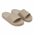 Ciabatte aperte 42/43 in materiale sintetico beige - suola antiscivolo per uso quotidiano